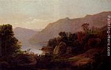 William Trost Richards A Mountainous Lake Landscape painting